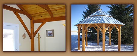 traditional handcrafted timber frame construction